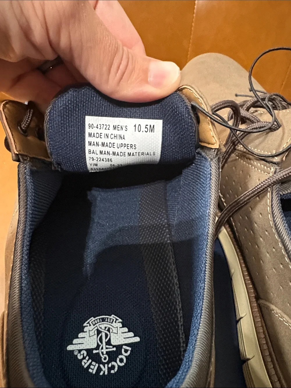 Dockers Brown Lace-Up Oxford with White Sole. Never worn.